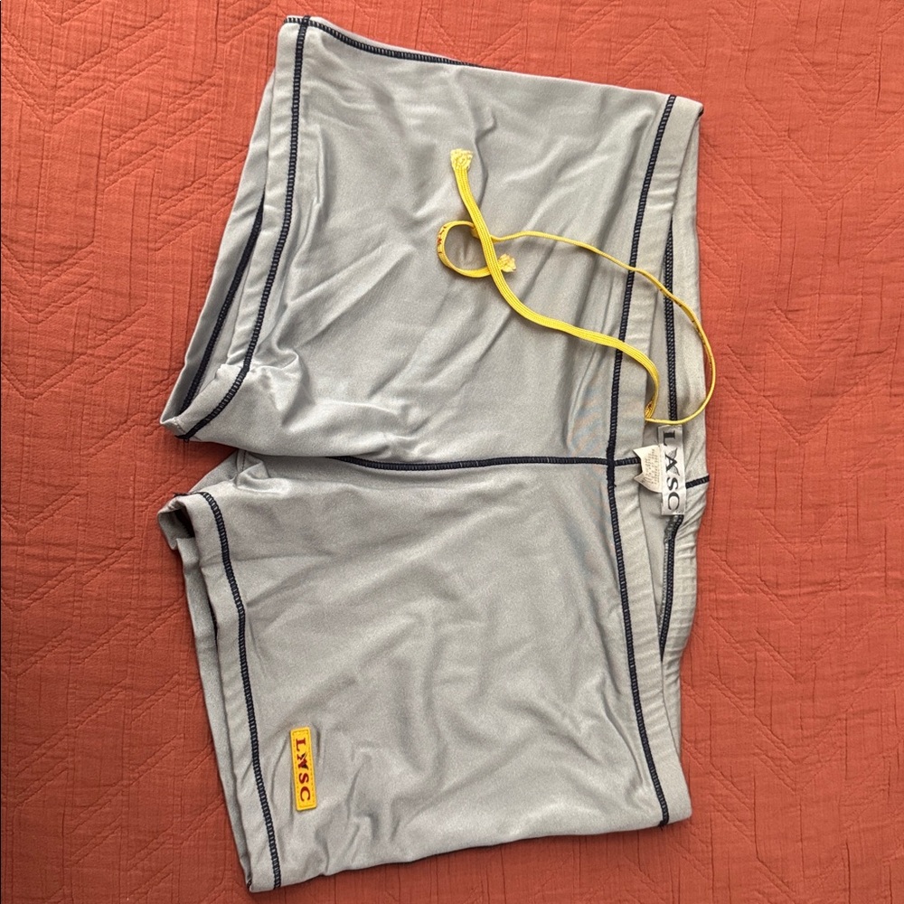 Gray/Silver  Men's Swim Trunks/ hot yoga shorts